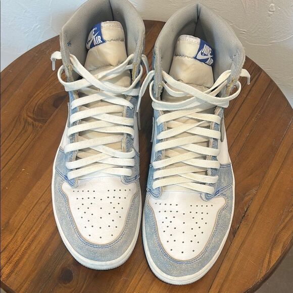 Nike Air Jordan 1 Retro High “Hyper Royal” Blue/Grey/White Mens 13 - Picture 3 of 8